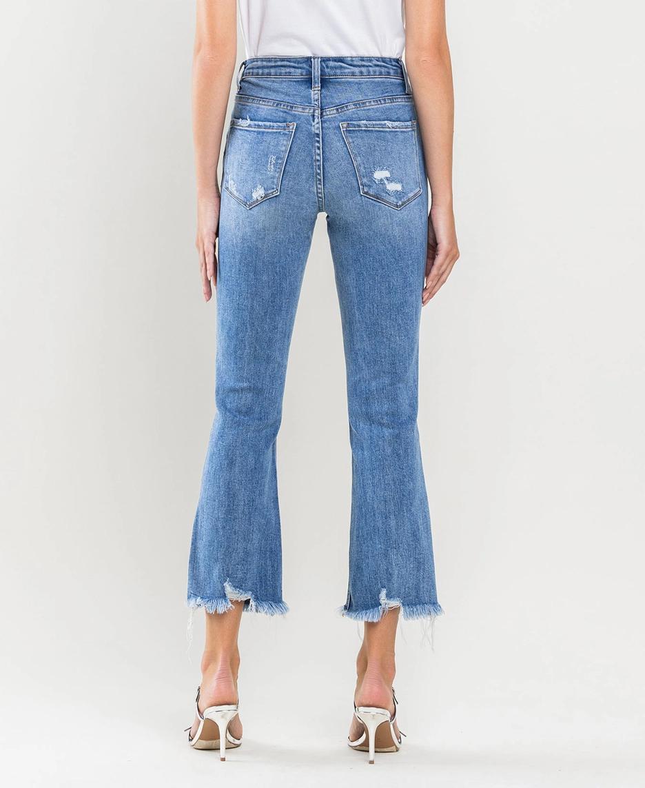 High Rise Kick Flare Jeans - Amber