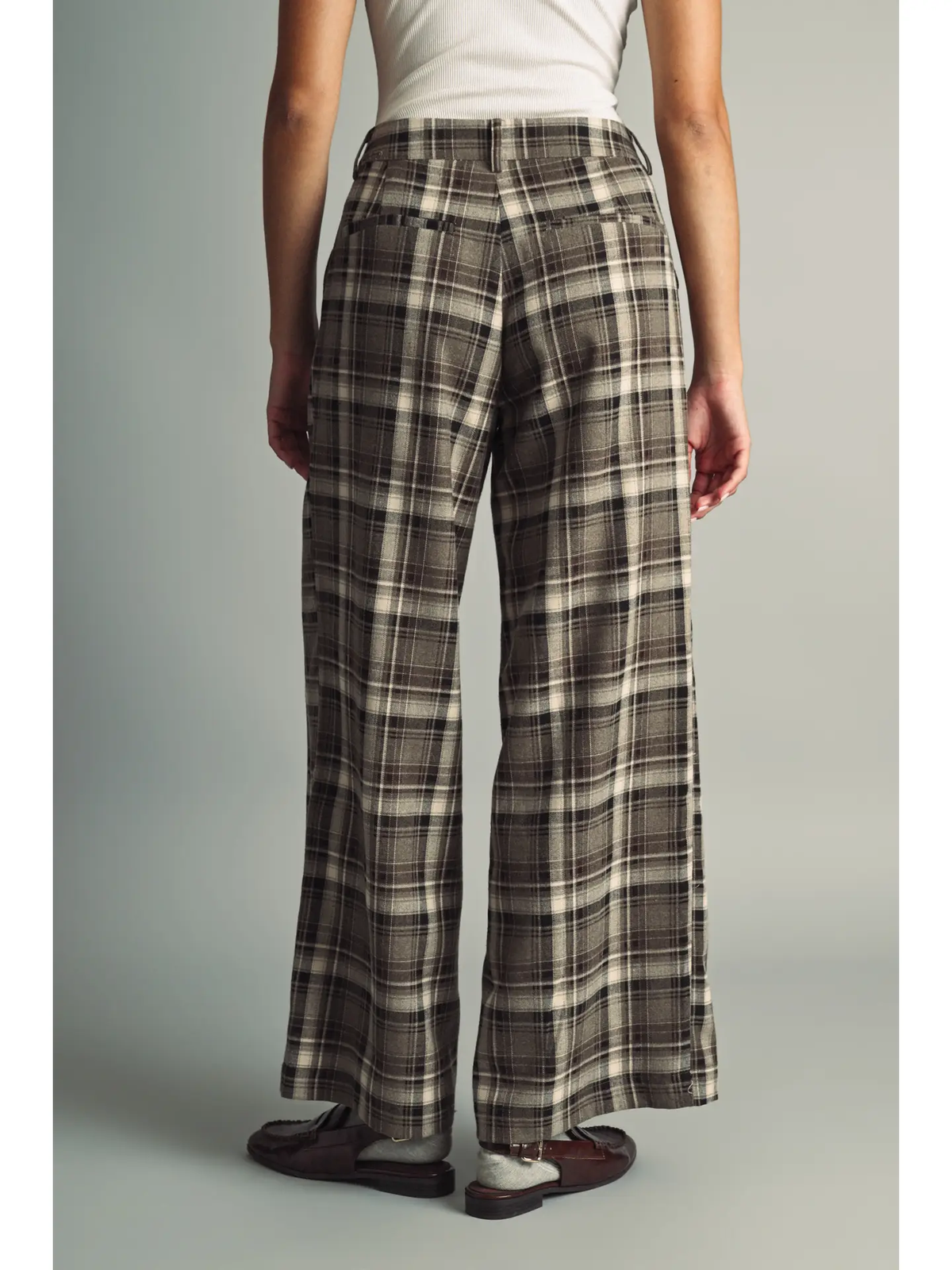 Plaid Pattern Pants