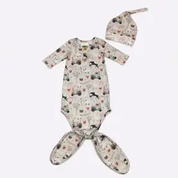 Muted Farm Baby Gown