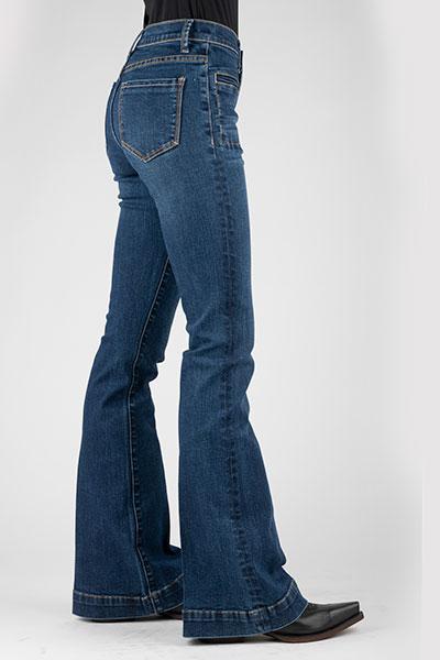 WOMENS JEAN 921 HIGH WAIST FLARE FIT  11-054-0921-2419 BU
