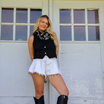 BLACK DIBS ON THE COWBOY WESTERN BANDANA