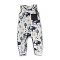 SLEEVELESS CACTUS COW BOY ROMPER