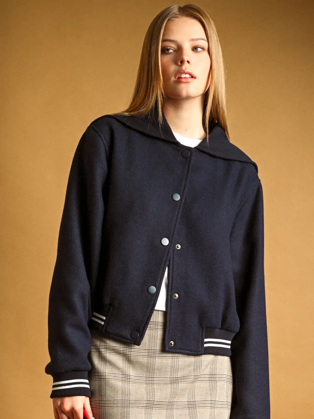 Sailor Collar Bomber Jacket