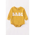 MUSTARD BABE SWEATSHIRT ROMPER