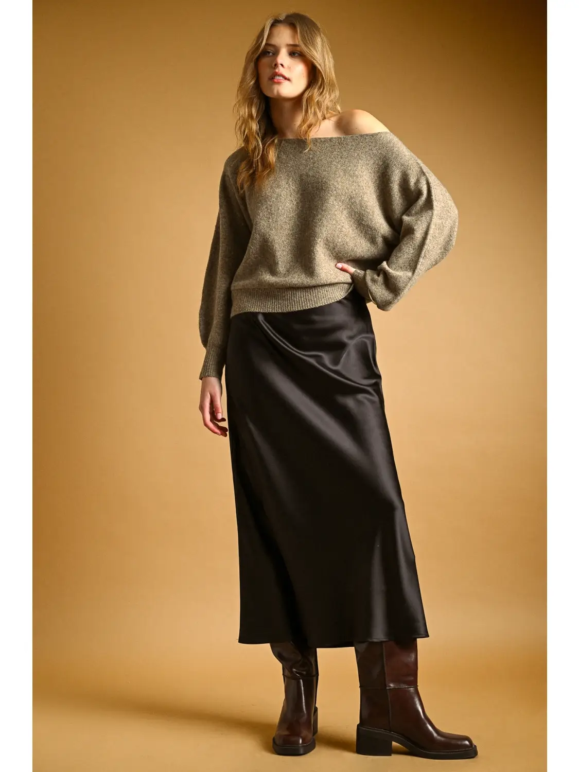 Satin Maxi Skirt