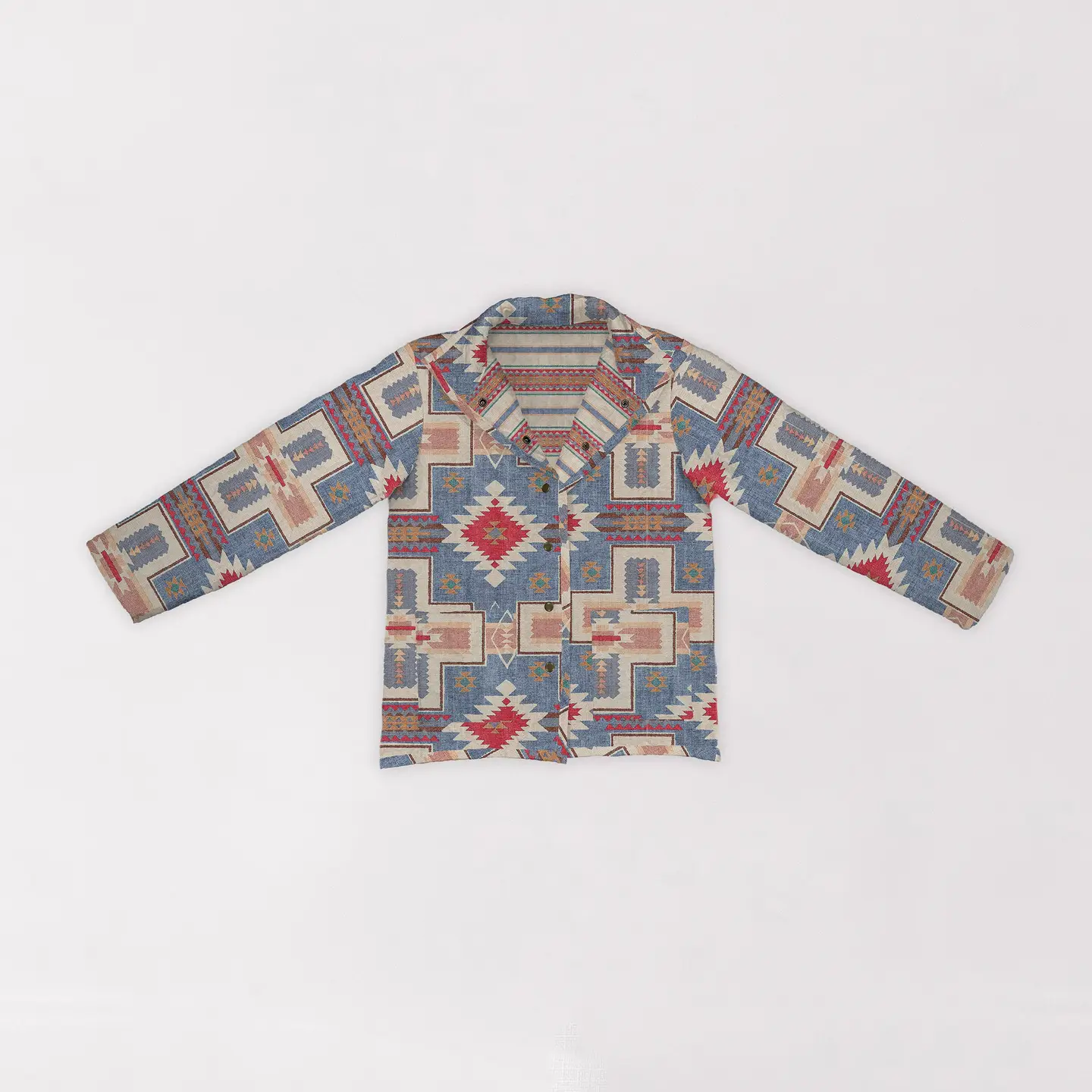 Rhodes Chambray Quilted Snap Jacket