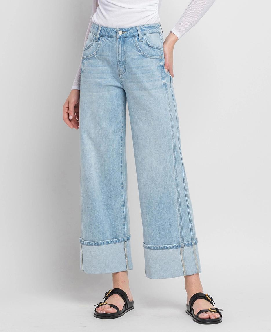 Super High Rise Baggy Wide Leg Jeans | Streamlined
