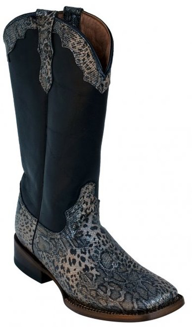 Ladies Cheetah Silver S-Toe