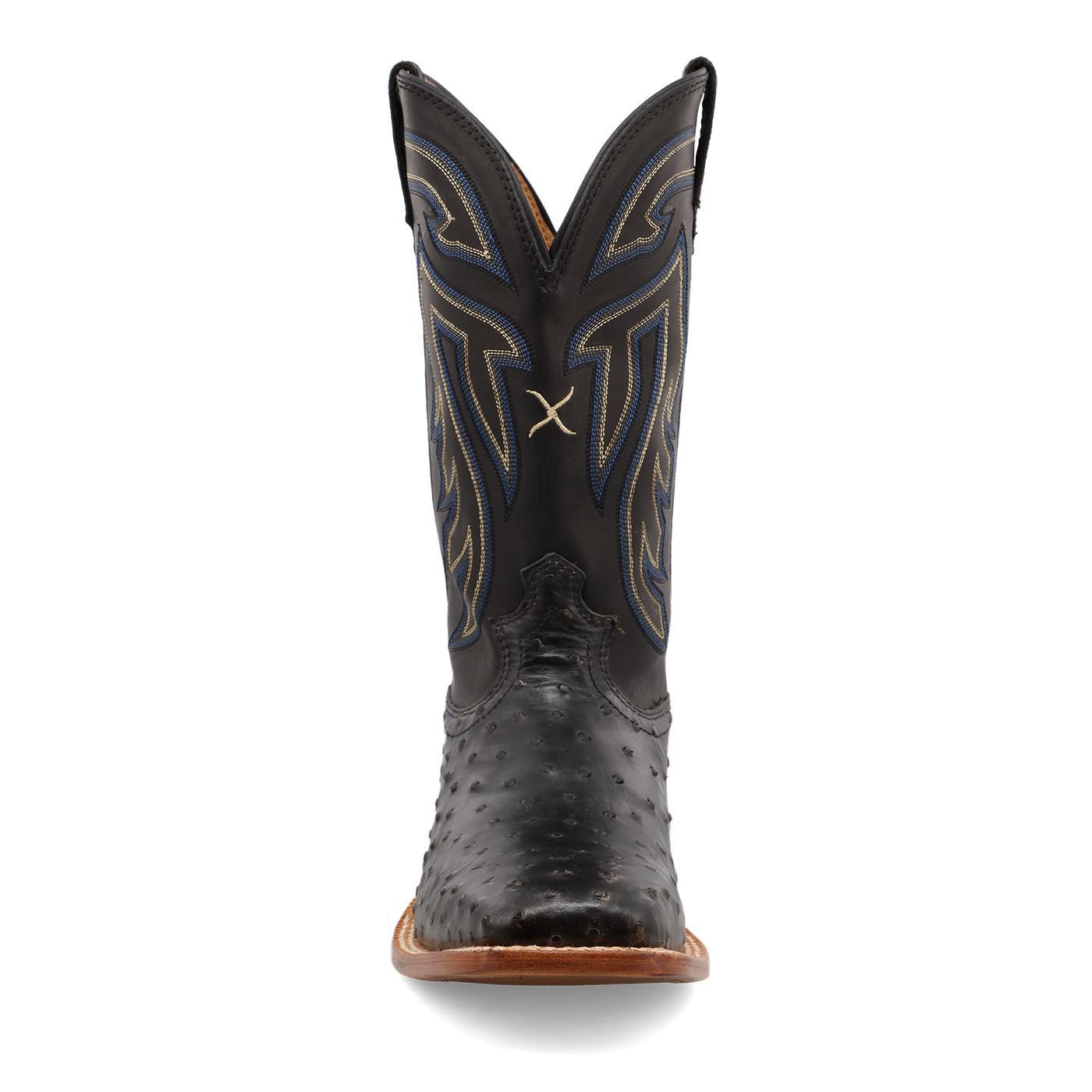 11" Ruff Stock - Black Ostrich & Black - MRSL045