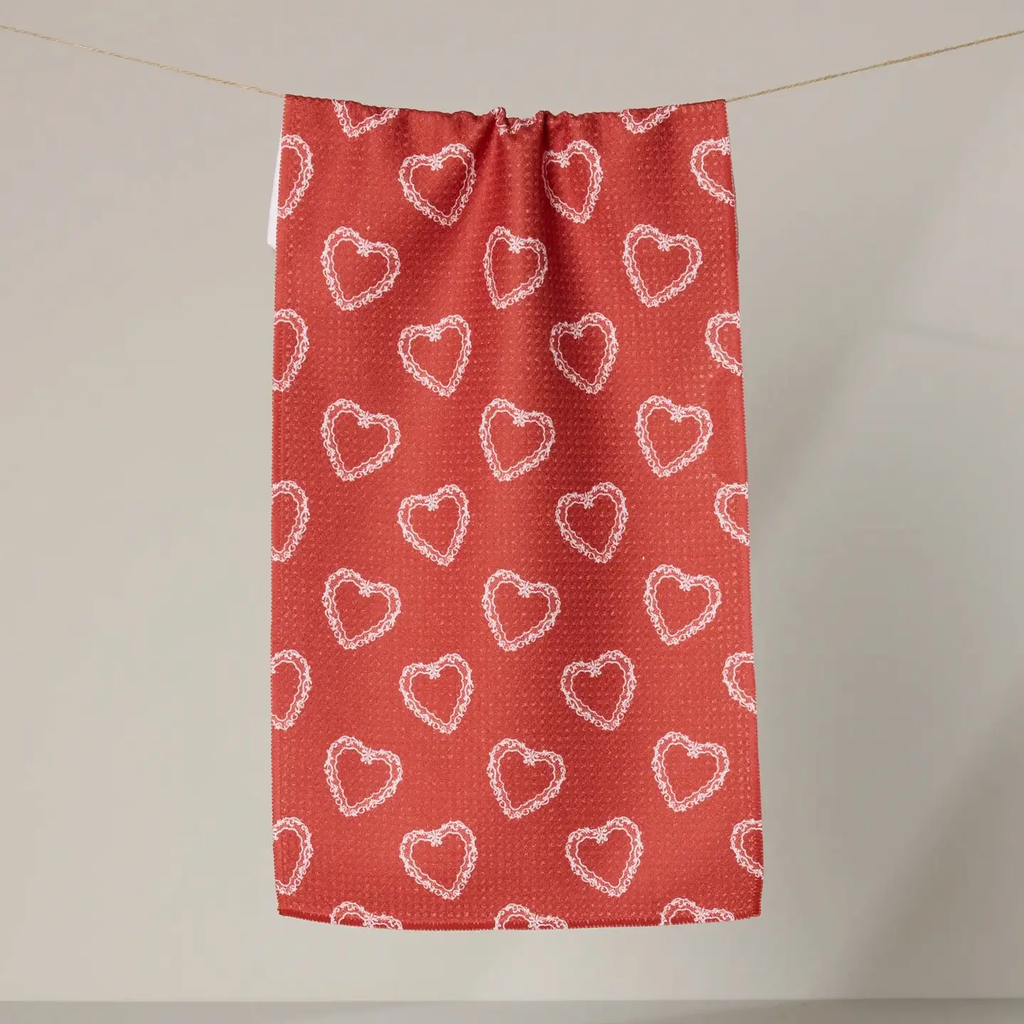 Soft Heart Scarlet Bar Towel