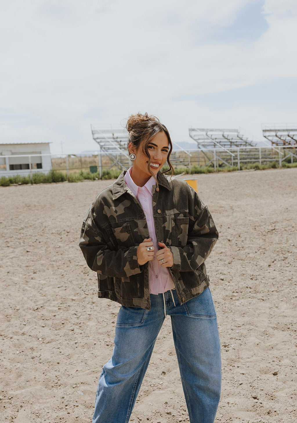Camo Printed Regular Jacket