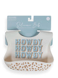 Silicone Bib Howdy Partner Blue