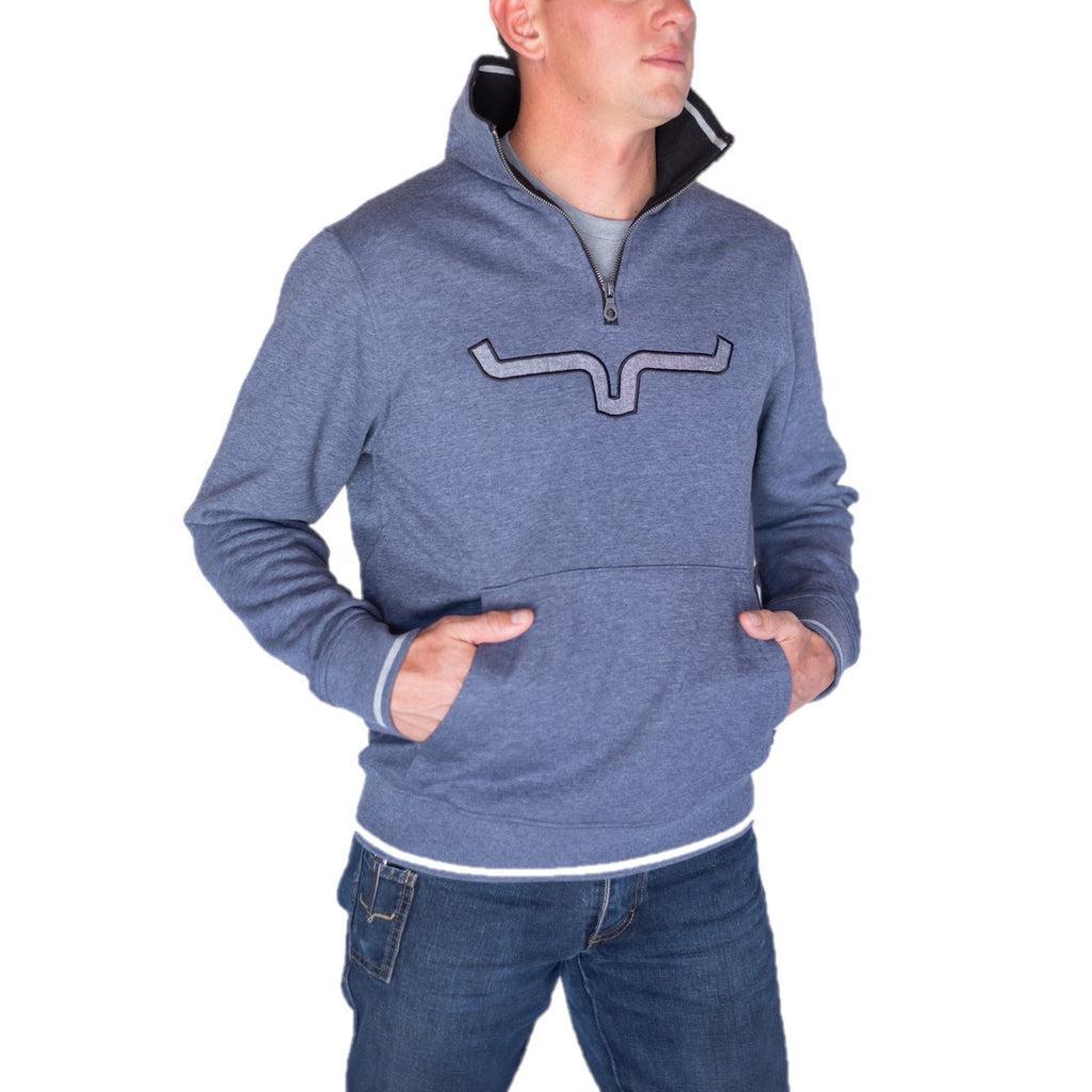 KIMES MEN'S FILMORE FLEECE - NAVY HEATHER