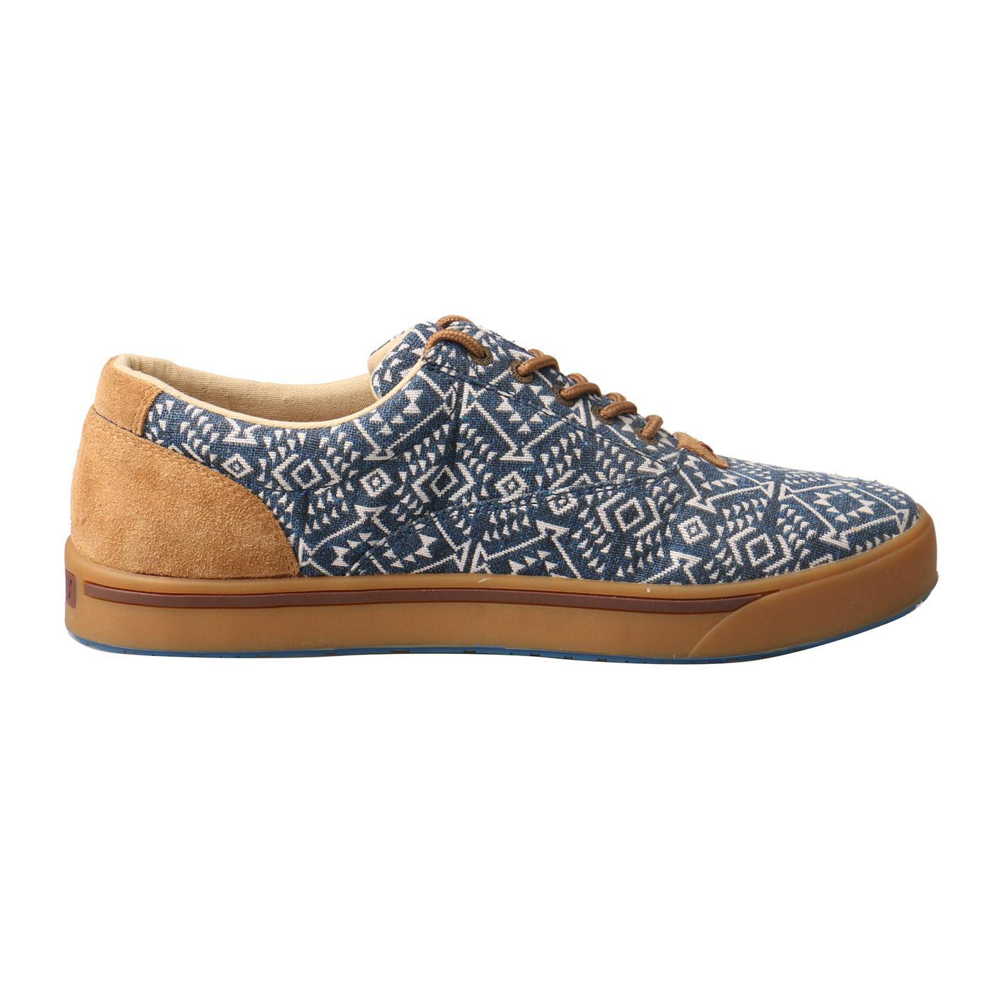 MENS HOOEY LOPER - NAVY & WHITE PRINT MHYC013