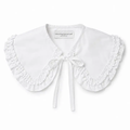 Molly White Ruffle Statement Collar