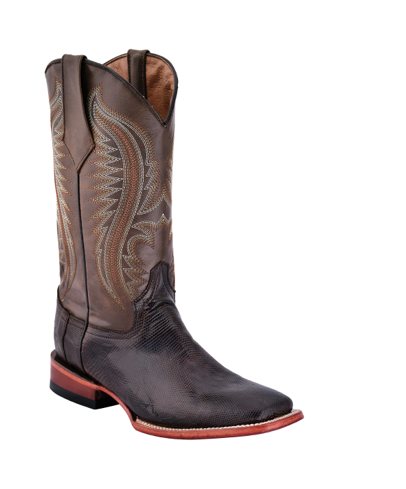 Men's Lizard Belly Chocolate S-Toe