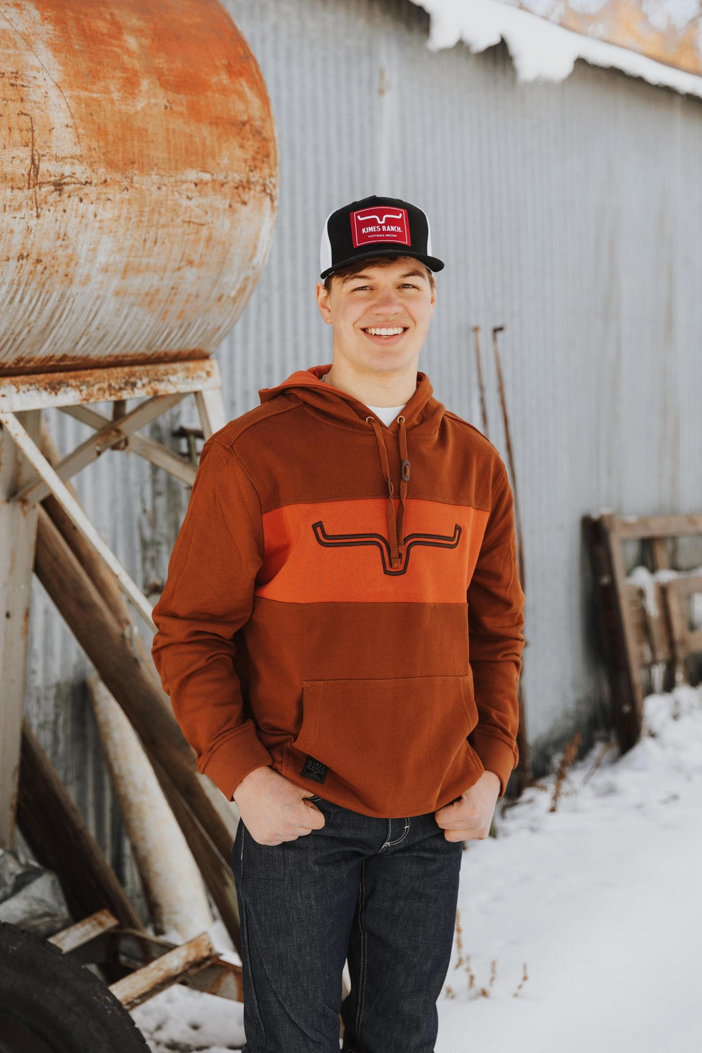 KIMES MEN'S FAST TALKER FLEECE - BROWN