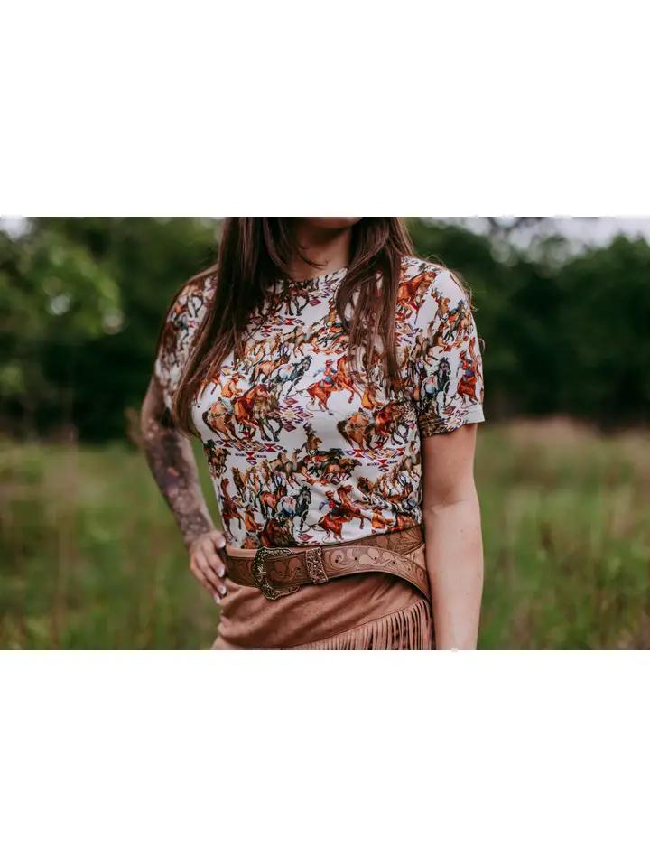 Western Cowboy Buckaroo Short Sleeve Shirt