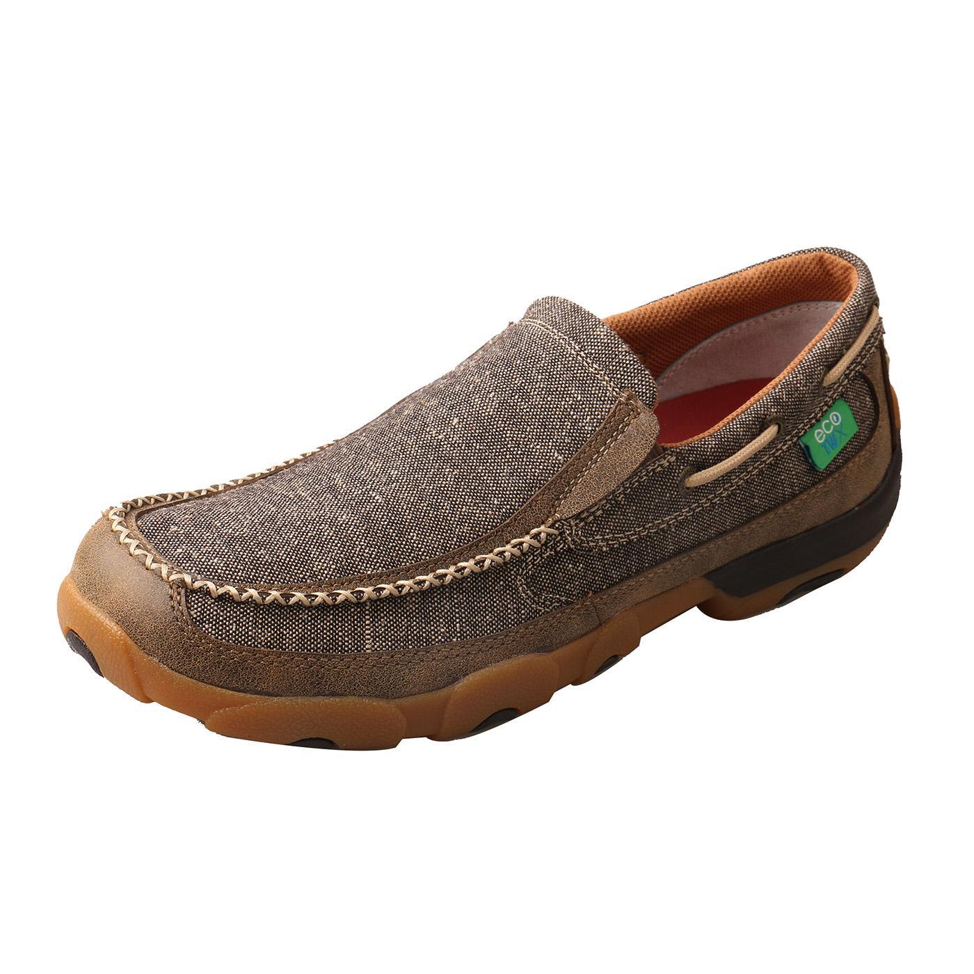 MENS SLIP ON DRIVING MOCCASINS - DUST MDMS012