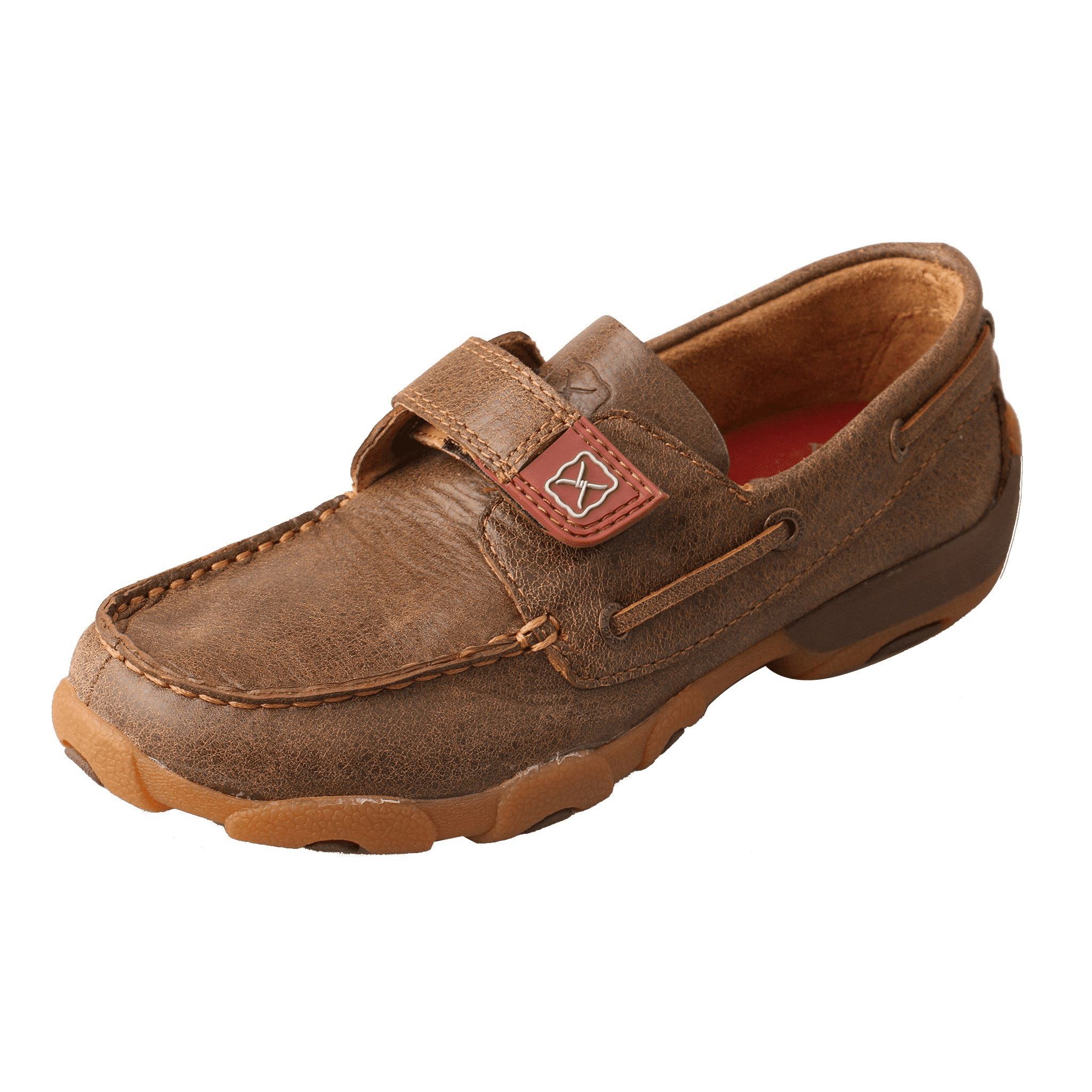 YOUTH DRIVING MOCCASINS - STRAP BOAT/BOMBER YDM0022