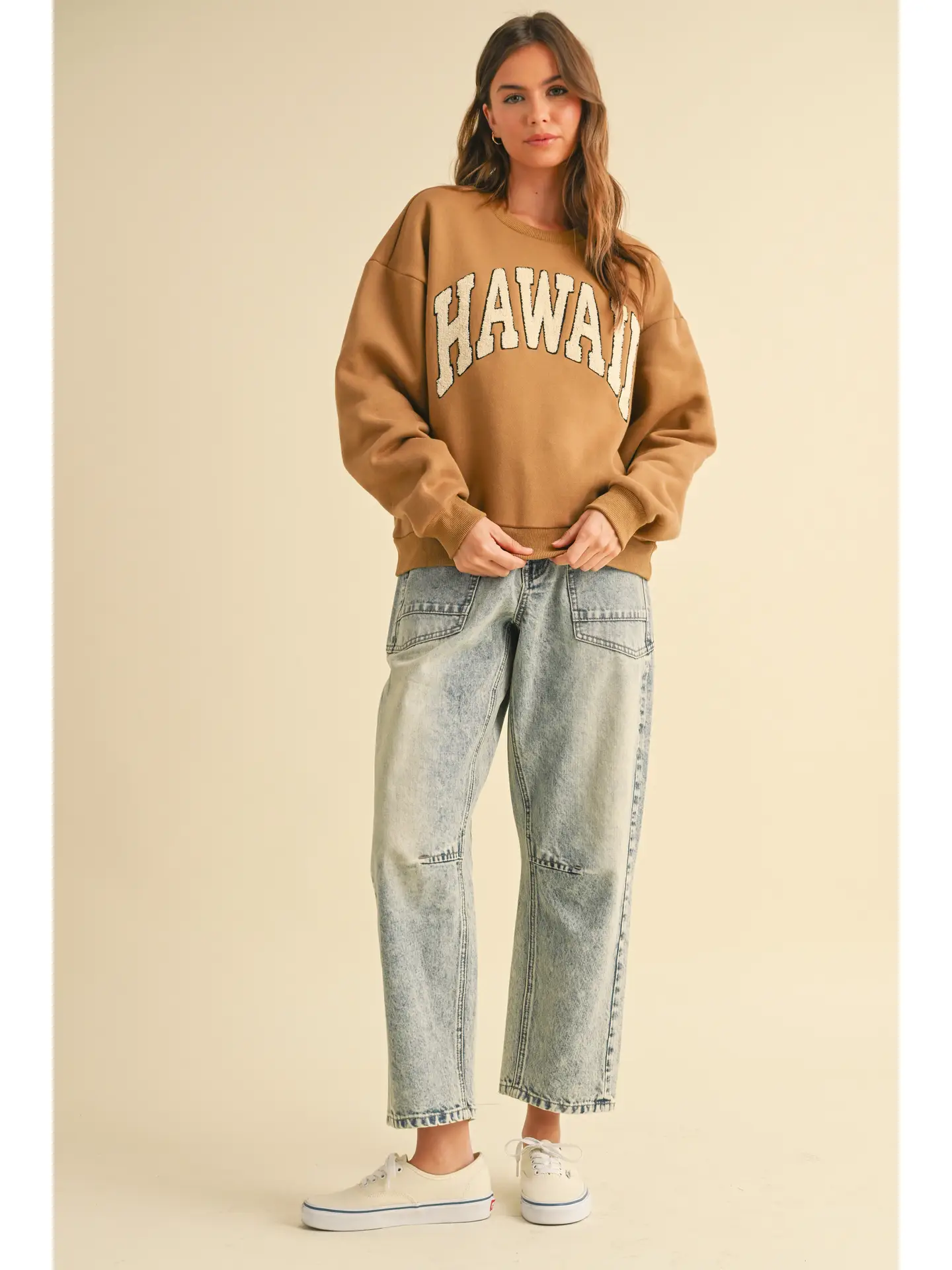 Washed Denim Pants