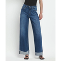 Super High Rise Cuffed Baggy Wide Jeans | Brilliance
