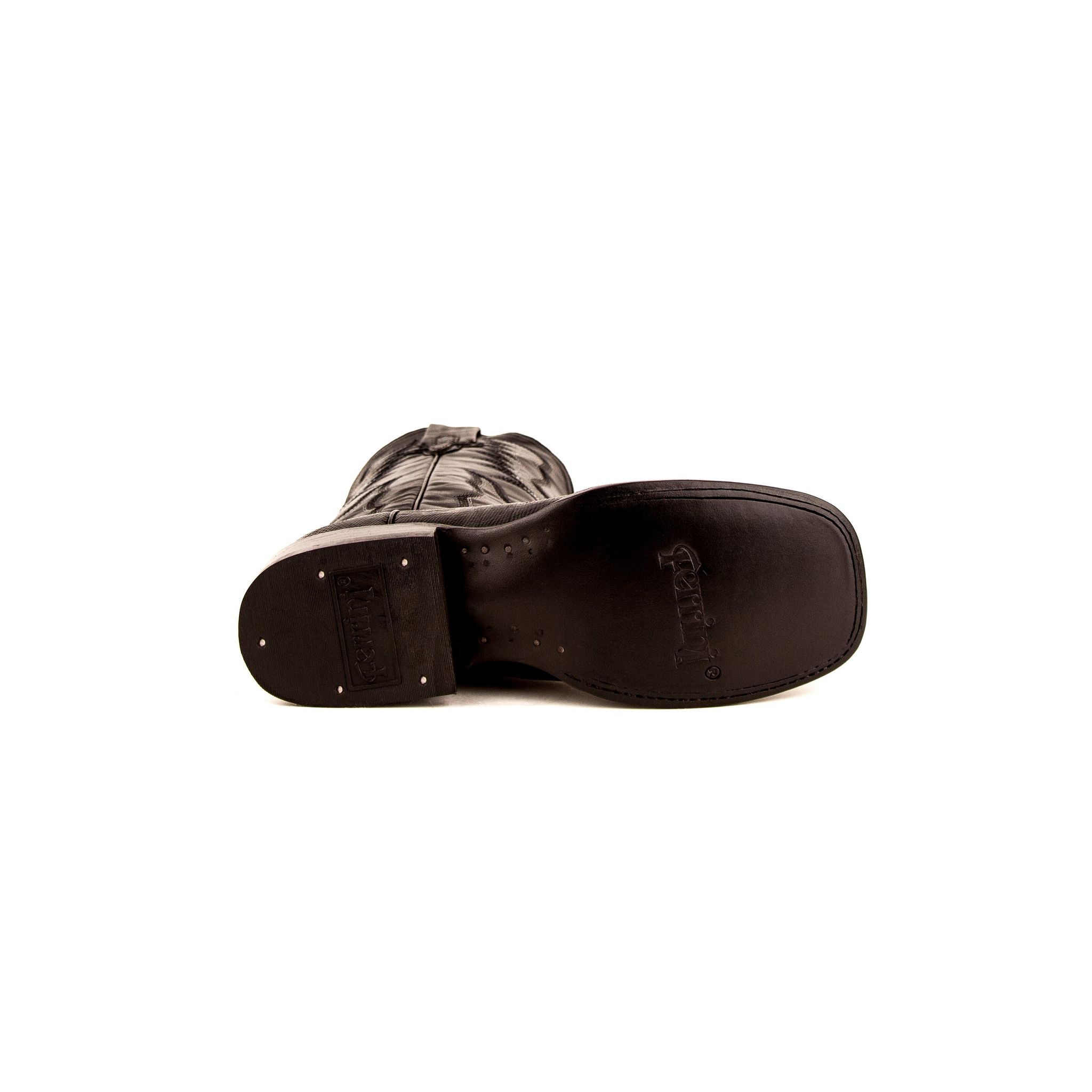 Ladies Teju Lizard S-Toe Black