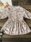 Girls Buffalo Round-Up Organic Cotton Boho Dress