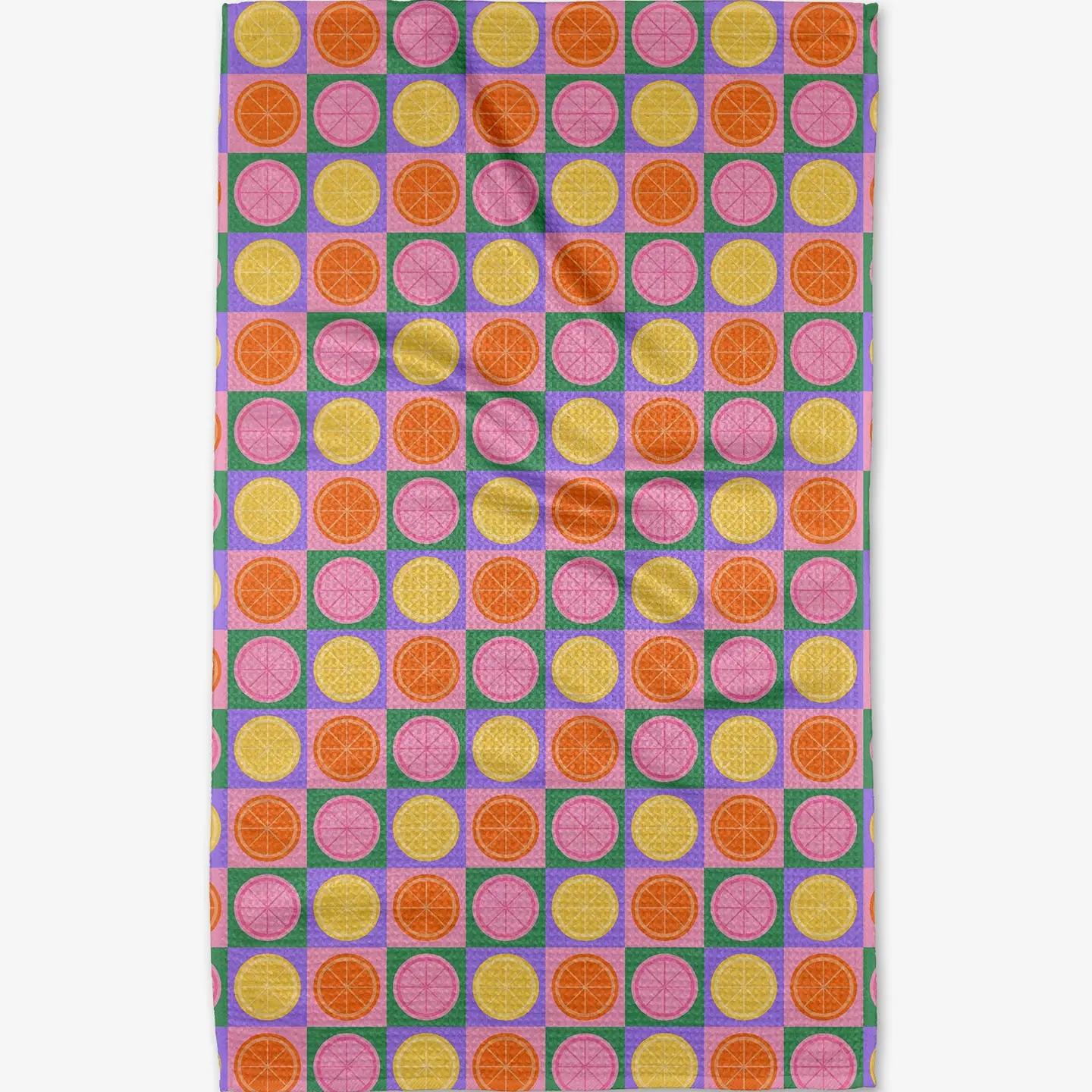 Summer Lemons Tea Towel