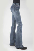 WOMENS JEAN 921 HIGH RISE FLARE FIT PLAIN BACK PKT HIGH RISE FLARE 11-054-0921-2411 BU