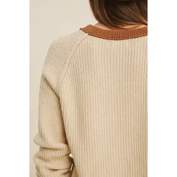 Go-To Layer For Everything Soft Chunky Button-Down Cardigan - beige/brown