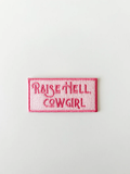 Pink Raise Hell Cowgirl Patch Embroidered patch