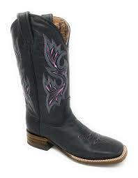LD BLUE JEAN EMBROIDERY SQ. TOE-COMFORT SYSTEM A3433