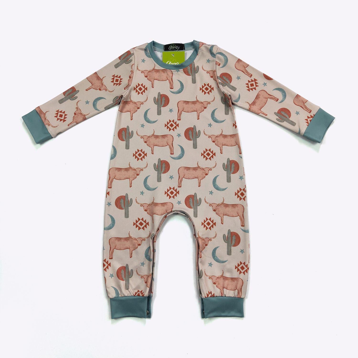 Lunar Longhorn Boy Romper