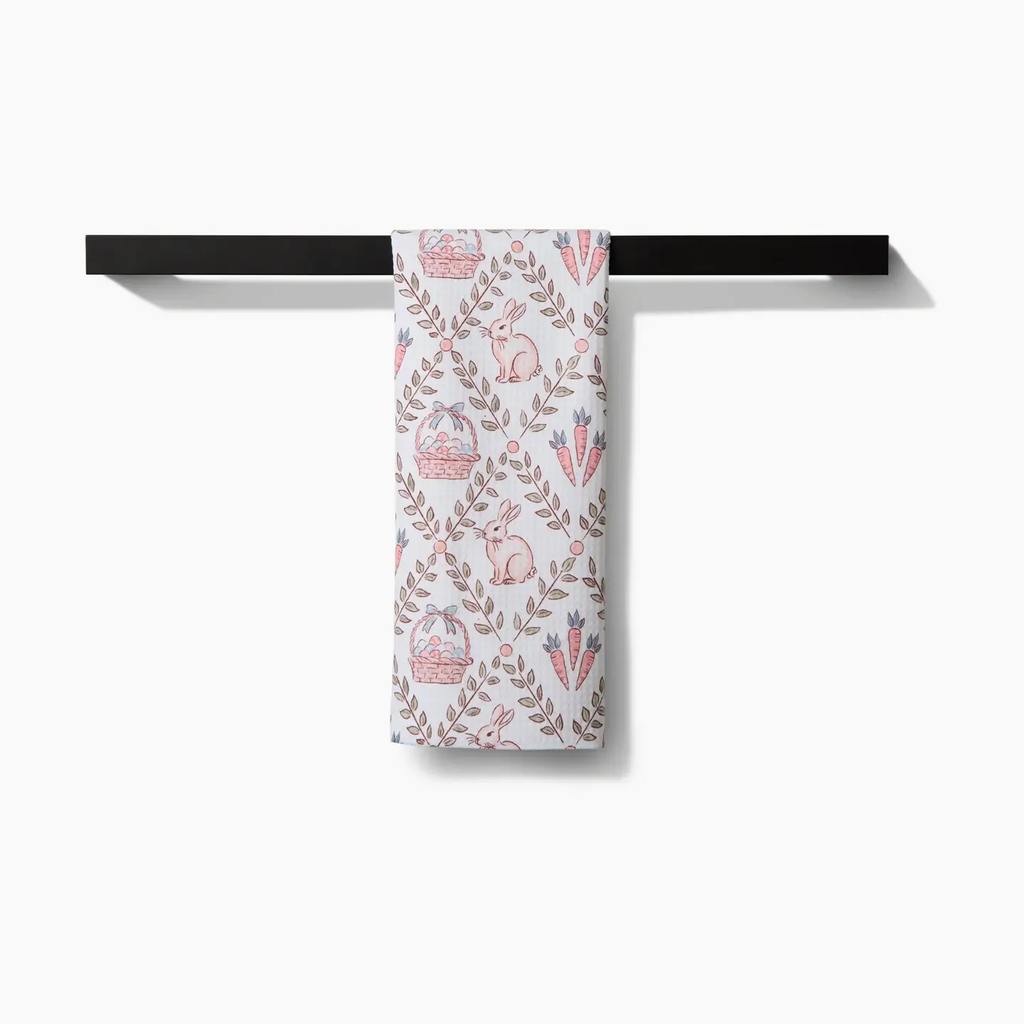 Hopscotch Harvest White Luxe Hand Towel