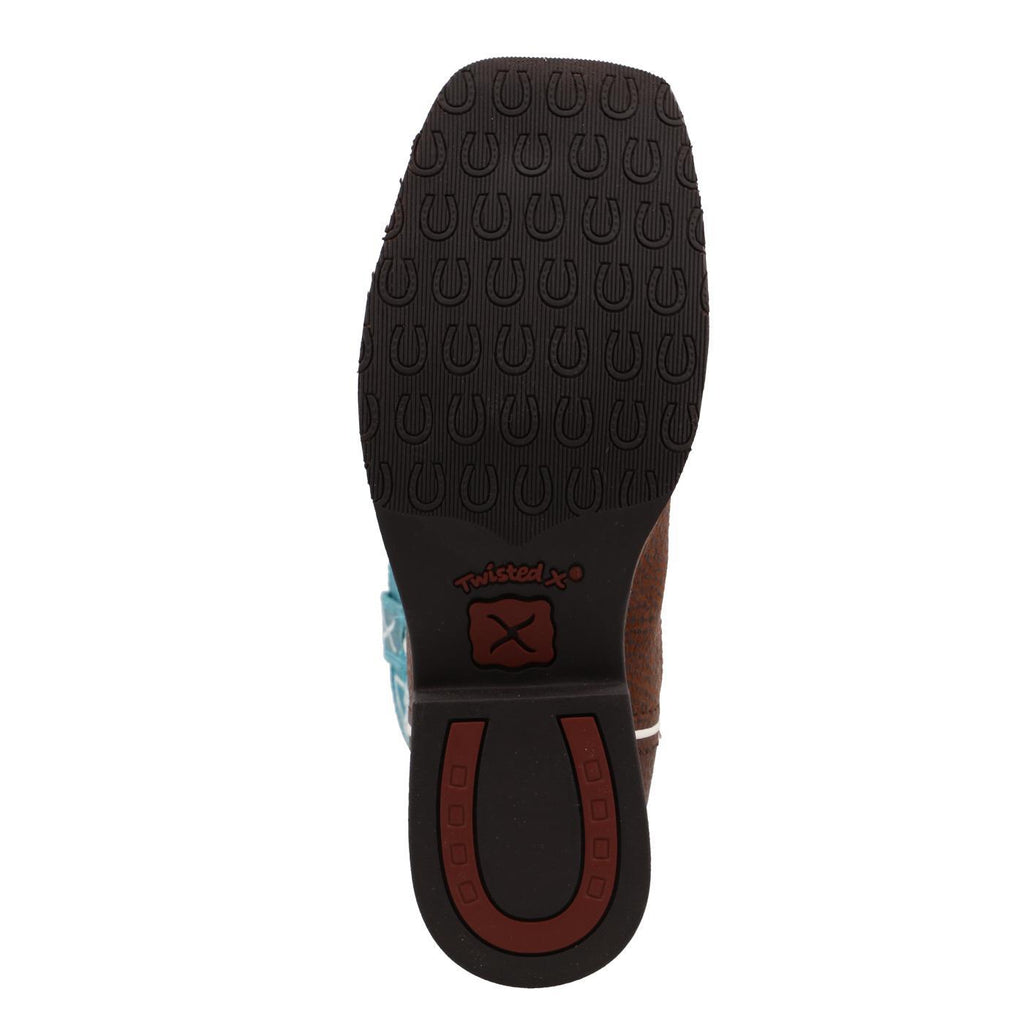 Top Hand - Distressed Saddle & Teal YTH0015
