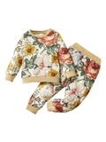 2 PEICE TODDLER FLORAL PANT SET