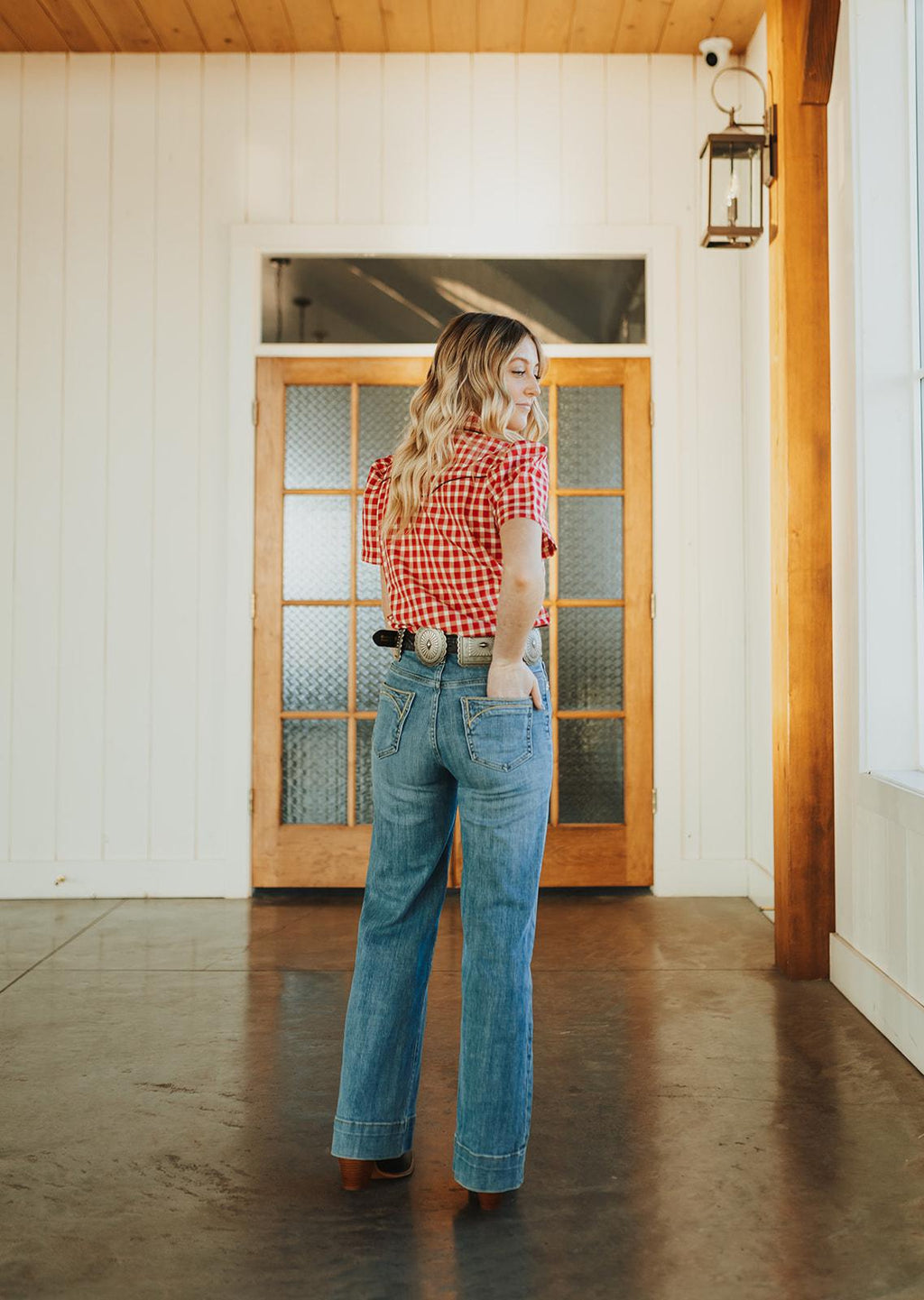 Button Down Shirt - Red Plaid
