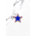 Red White Blue Star Embroidered Patch