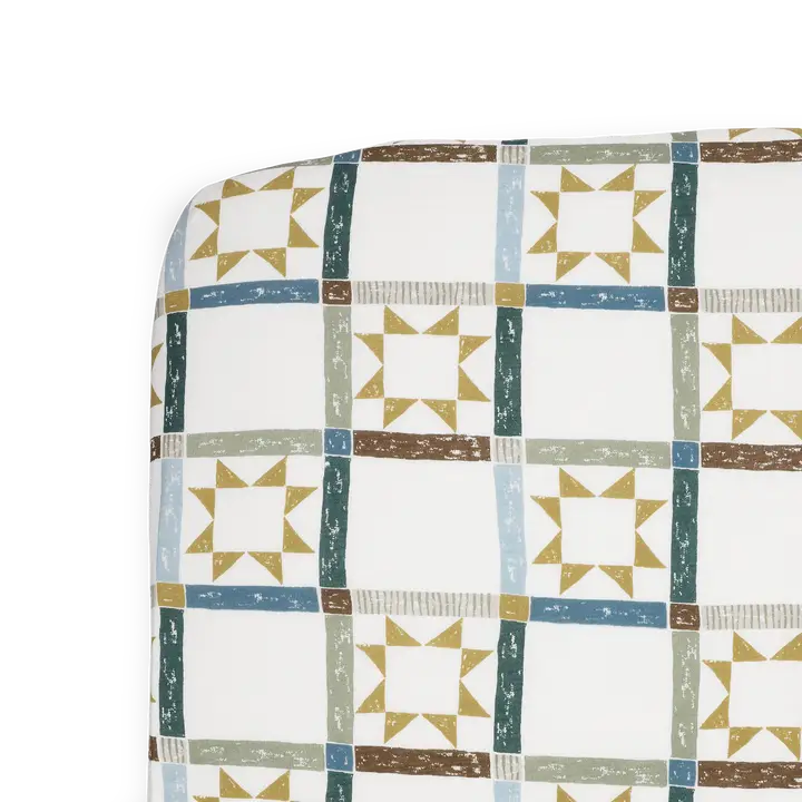 Stretch Knit Crib Sheet - Barn Star