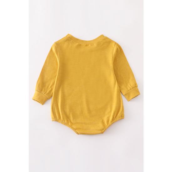 MUSTARD BABE SWEATSHIRT ROMPER