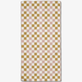 Spring Checkers Bar Towel