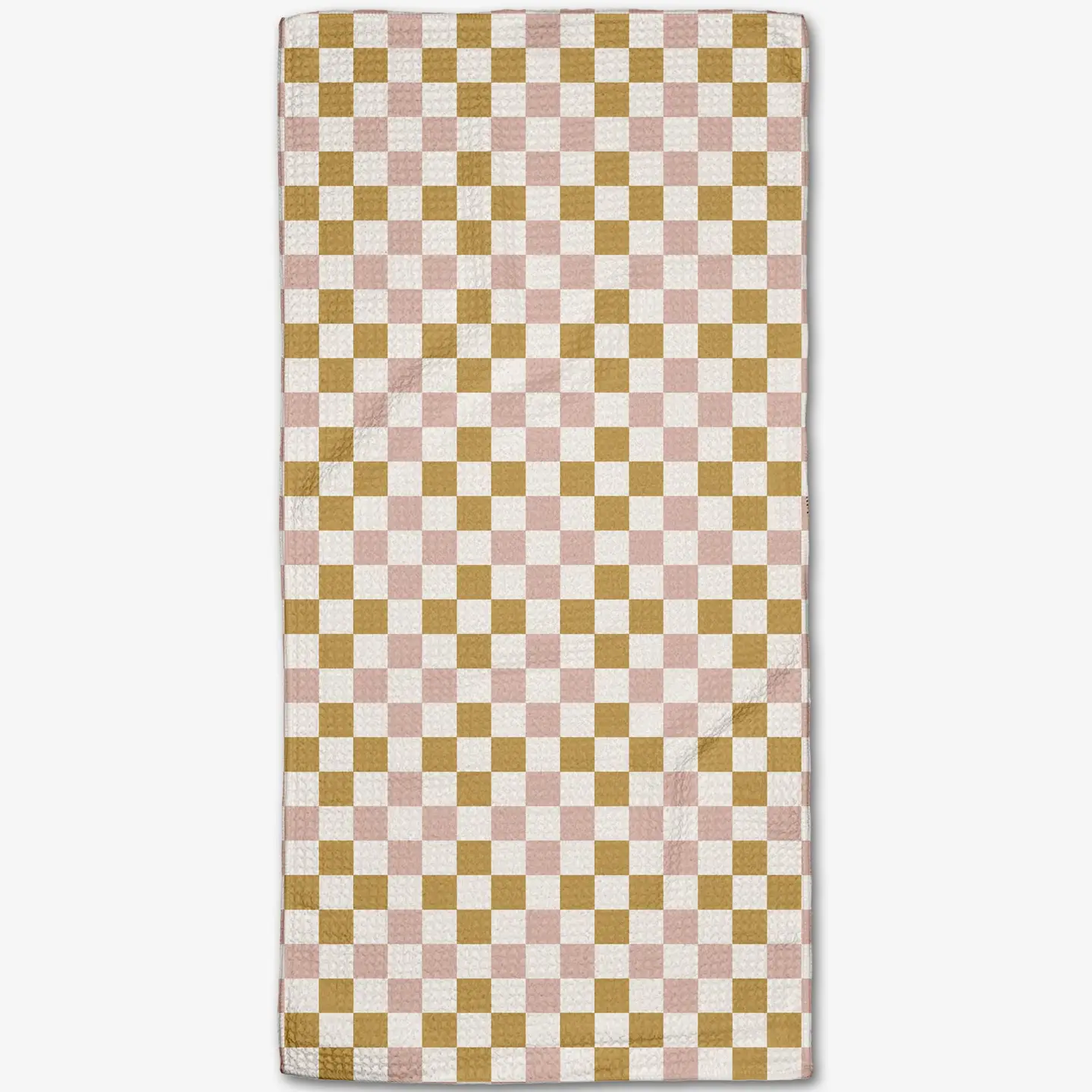 Spring Checkers Bar Towel