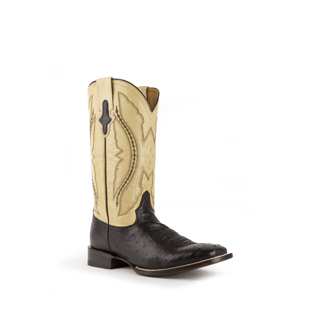 Men's Morgan Ostrich S-Toe Black