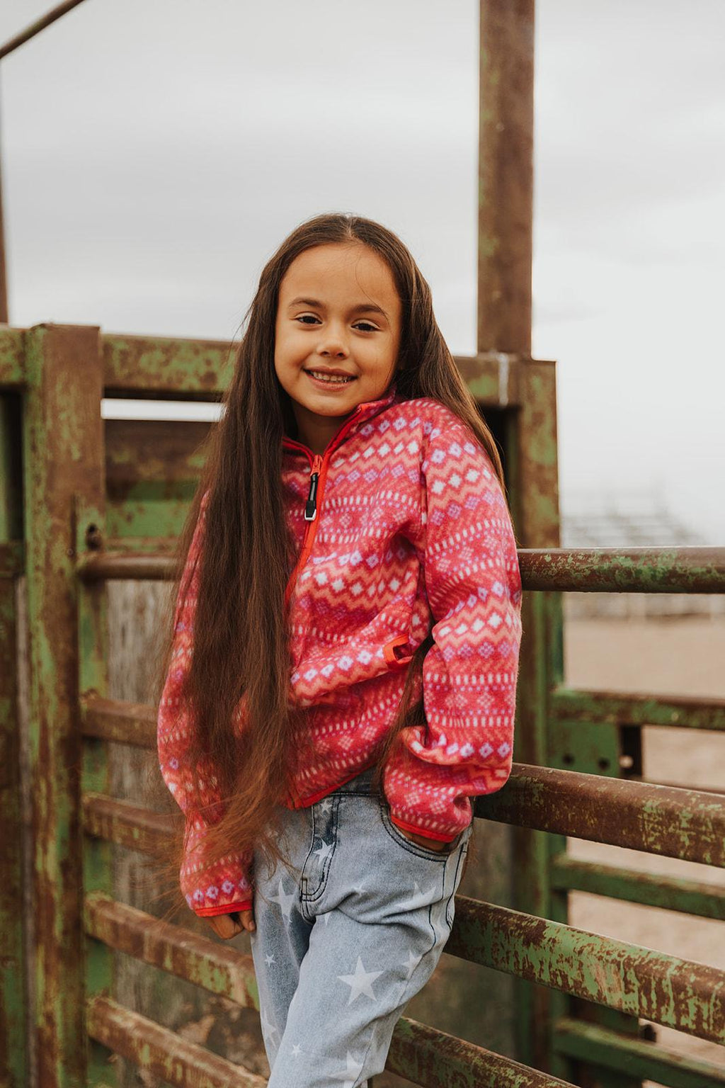 KIDS OUTERWEAR   UNISEX FLEECE JACKET  1862 ZIP FRT FLEECE JACKET - Pink