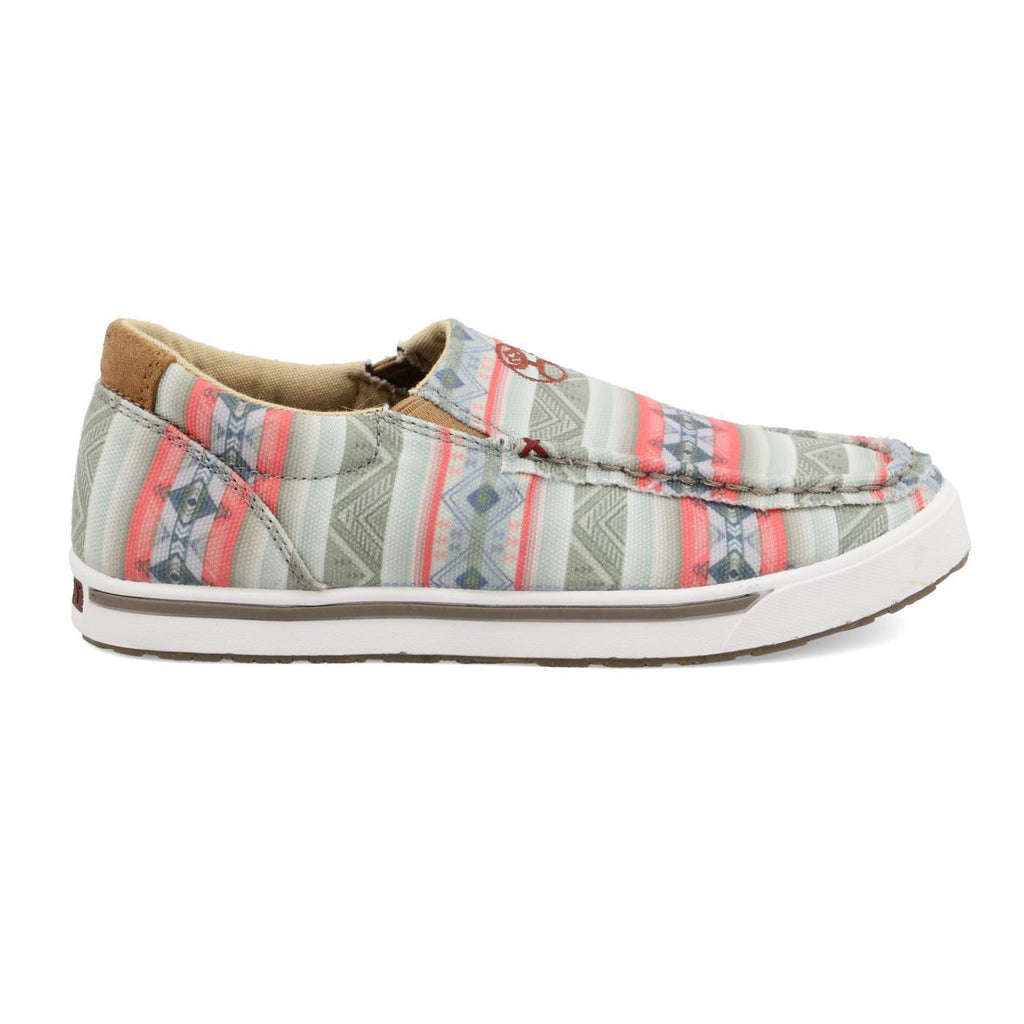 Twisted X Youth Hooey Slip-On Loper - Pink Multi YHYC007
