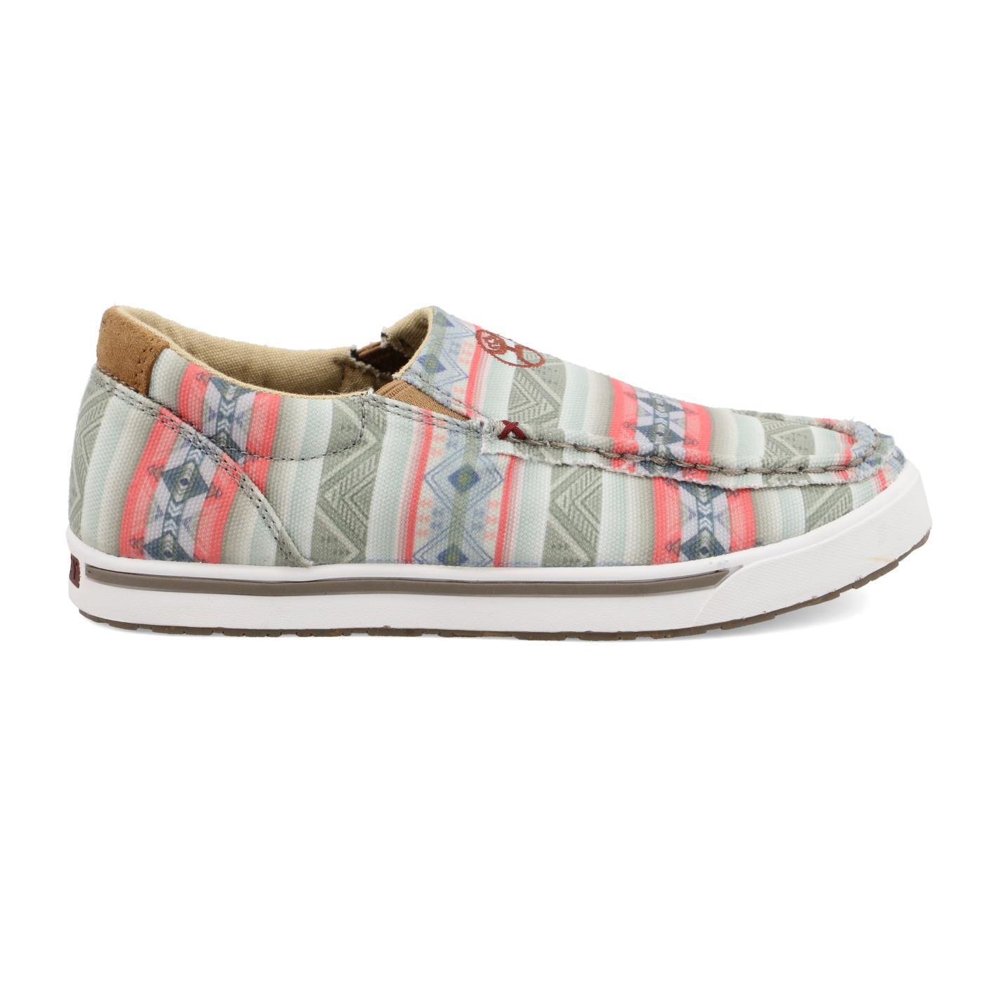 Twisted X Youth Hooey Slip-On Loper - Pink Multi YHYC007