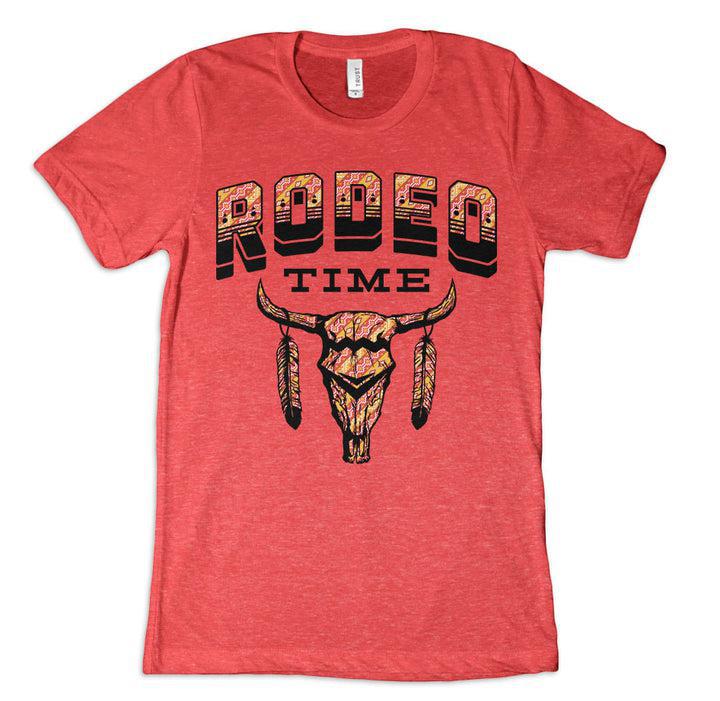 TRIBAL RED RODEO TIME T SHIRT