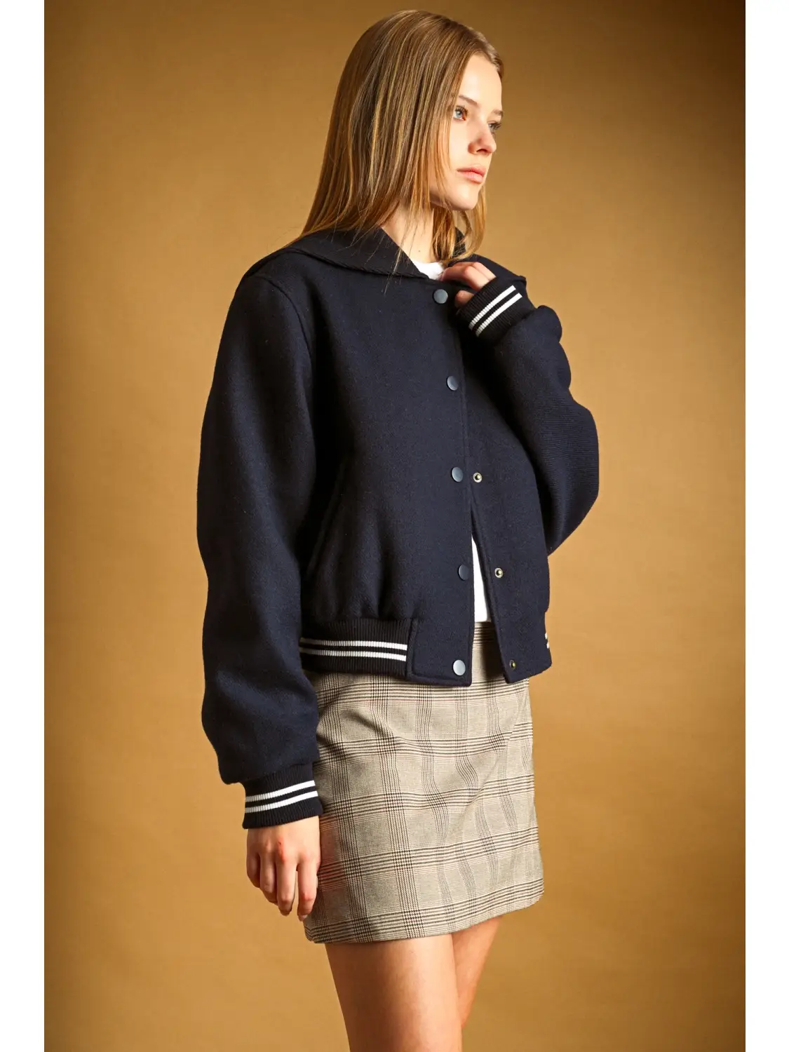 Sailor Collar Bomber Jacket
