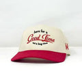 Here For A Good Time Two Tone Trucker Hat - Red